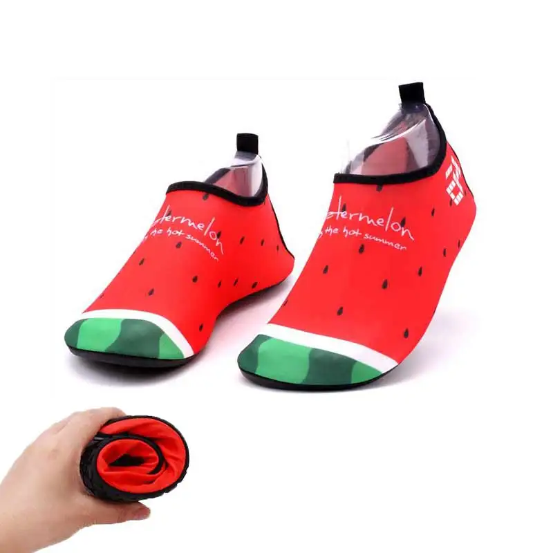 

Quick Dry Big Boys Shoes Watermelon Print Sport Running Anti-slip Swimming Pool/Beach Girls Sandy beach Couples Shoe Sneakers
