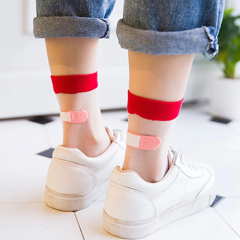 

La MaxPa Women socks Japanese Style Cute Fashion Summer Spring College Wind Patchwork Casual Female Socks k1530