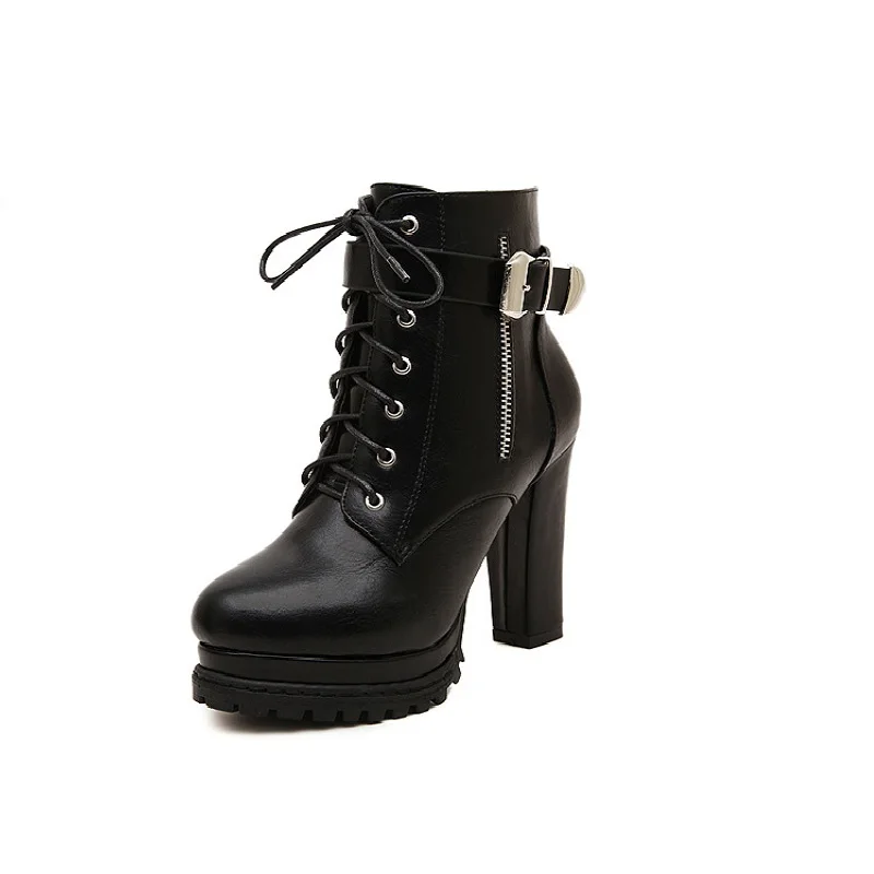 

2018 winter waterproof platform thick with foreign trade models thick velvet women's boots black ljj 1211