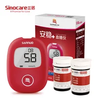 Sinocare Anwen Plus Blood Glucose Monitor with Test Strips Bottled and Lancets Blood Sugar Meter Glucometer for Diabetes