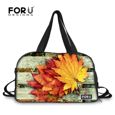 2U0018T FORUDESIGNS/с рисунком подсолнуха для активной деятельности, Студенческая, для путешествий, вещевая сумка для багажа Для женщин сумка большой Ёмкость Носить Женская дорожная сумка с карманом - Цвет: 2U0018T