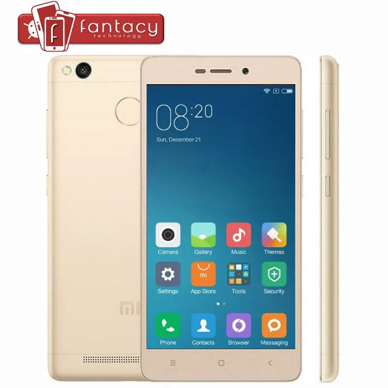  Original Xiaomi Redmi 3s Global Version Snapdragon 430 Octa Core 2G RAM FDD LTE 4G Fingerprint ID 5.0 " 13MP 1080P MIUI 8 CE 