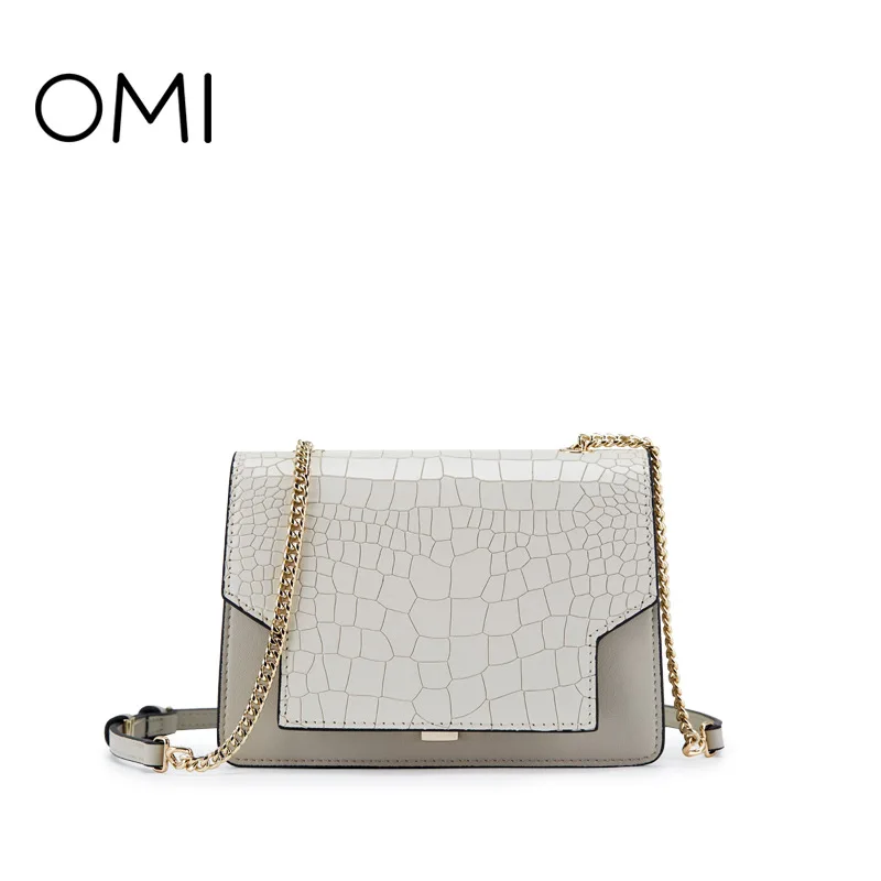 

Omi bag female 2018 new leather pouch summer small bag chain bag Messenger bag female fashion handbag