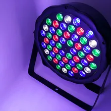 Бесплатная доставка светодиодный прожектор Par 54x3W RGBW SlimPAR Flat с DMX512