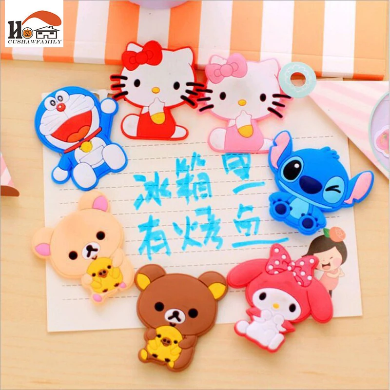 

1pcs silicone Cartoon Animal fridge magnets whiteboard sticker Refrigerator Magnets Kids gifts Home Decoration -16