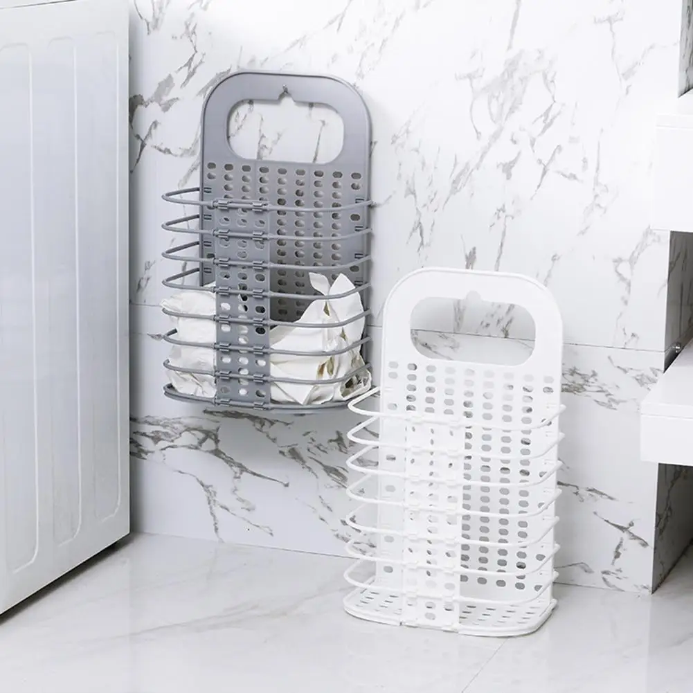 

Hollow Foldable Laundry Basket Dirt Clothes Toys Storage Bucket Organizer Holder New