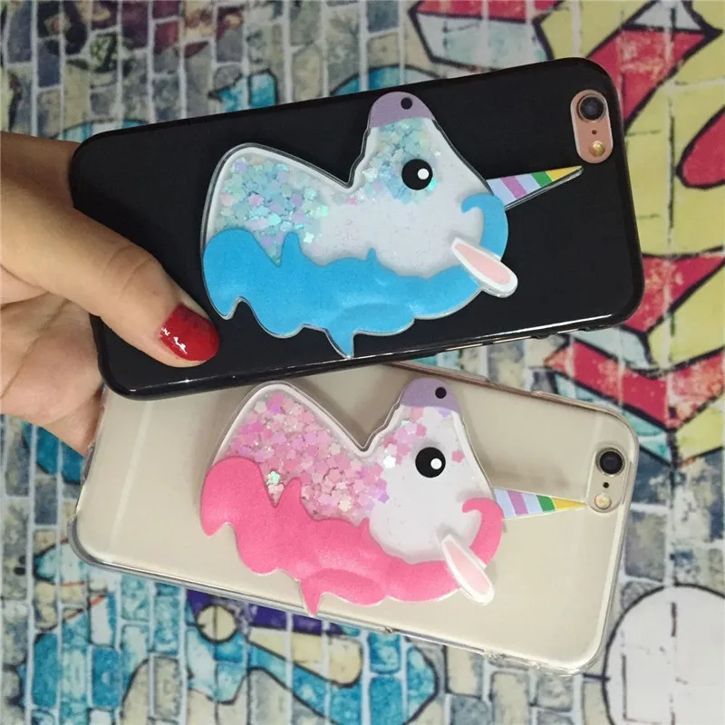 

Unicorn Phone Case for ZTE Blade V7 V8 Z17 Axon 7 Lite Max M2 N2 N1 Z11 Mini S Quicksand Cute Girl Back Cover Soft Silicone