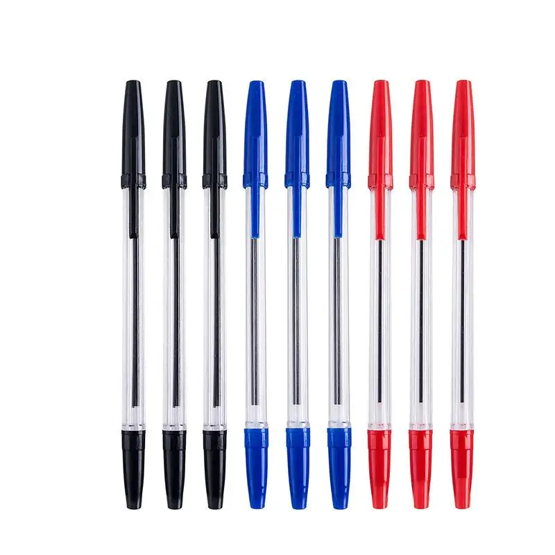 [4Y4A] 100 шт рекламная черная, синяя, красная шариковая ручка оптом ДЕШЕВАЯ Высококачественная простая шариковая ручка