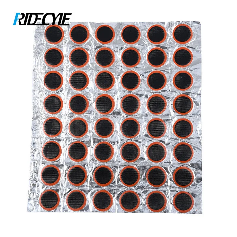 

48Pcs/Lot 25mm Round Bicycle Bike Tire Tyre Rubber Patch Piece Repair Tools Kits for Cycling Bike Film/Tire Maintenance