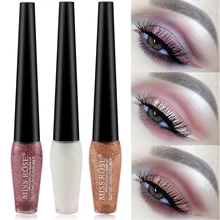 Бренд MISS ROSE, водостойкий макияж для глаз стойкая помада нюд, цвет: розовый, золотистый; пигмент, Шиммер металлик подводка для глаз профессиональной блеск для макияжа