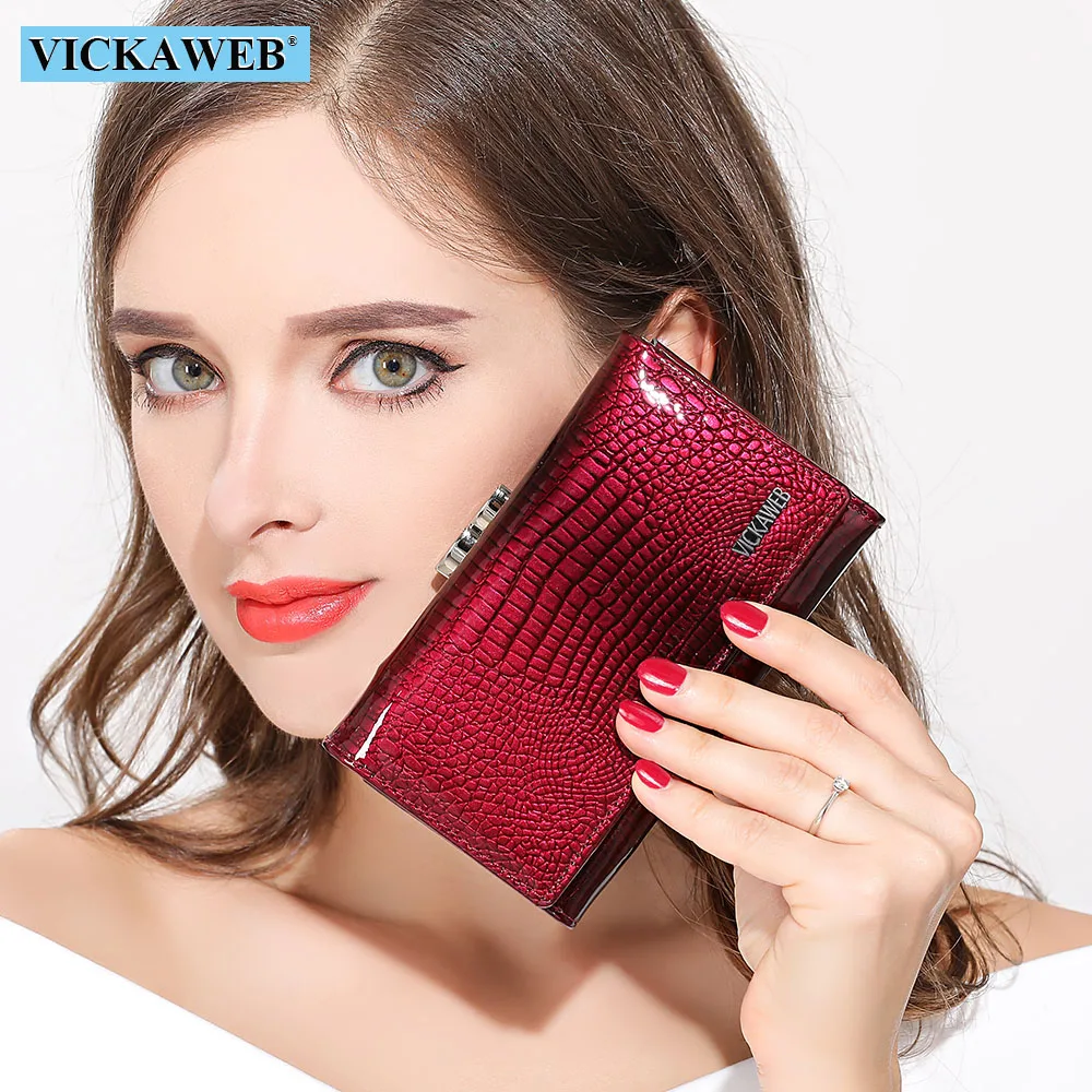 Carteira de Couro Genuíno do Sexo Bolsa de Moedas Mini para Mulheres Carteiras e Bolsas Carteira Feminina Pequena Curta Feminino Jacaré Ferrolho Bolsas