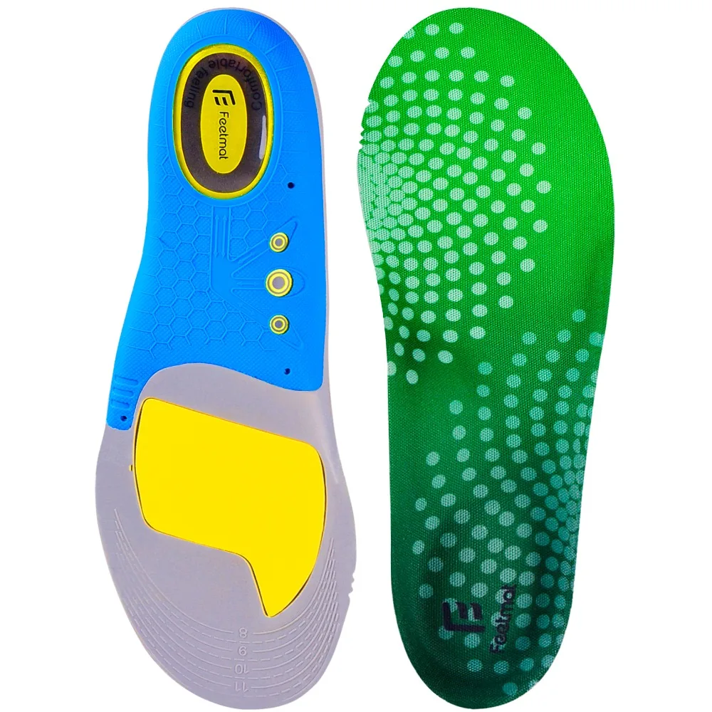 EVA GEL Insoles กีฬา Insoles นวดใส่รองเท้าระงับกลิ่นกาย Pad Orthopedic