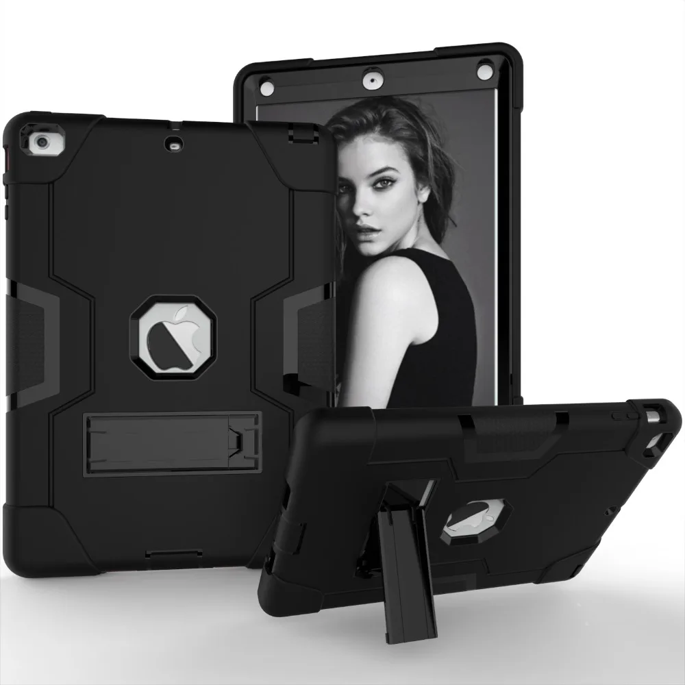 

Case For ipad air/ipad5 Cover High Impact Resistant Hybrid Three Layer Heavy Duty Armor Defender Full Body Protector+PC