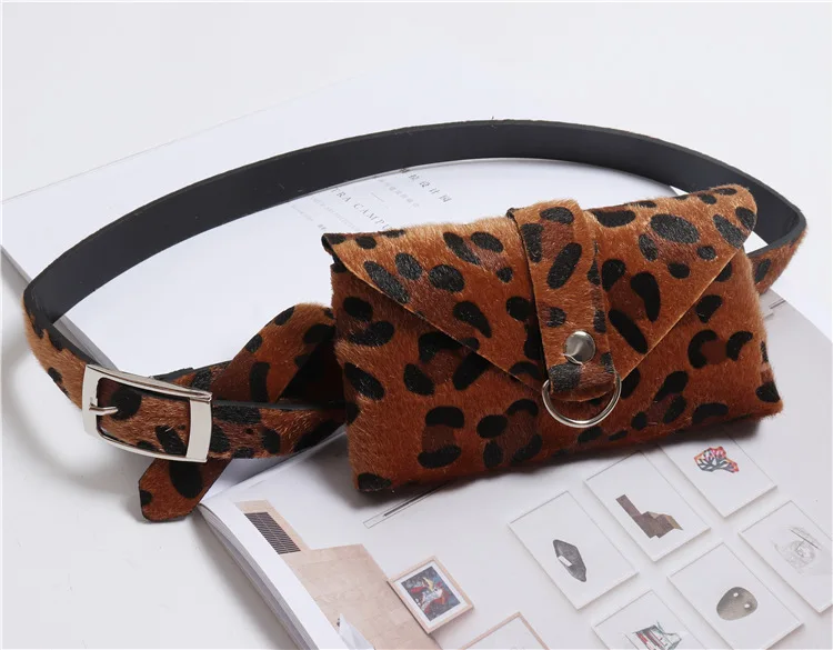 Новая дизайнерская поясная сумка, чехол для телефона Сумки поясная сумка модная леопардовая Сумка-конверт для девушек шоппинг поясная сумка Bolosa - Цвет: coffee
