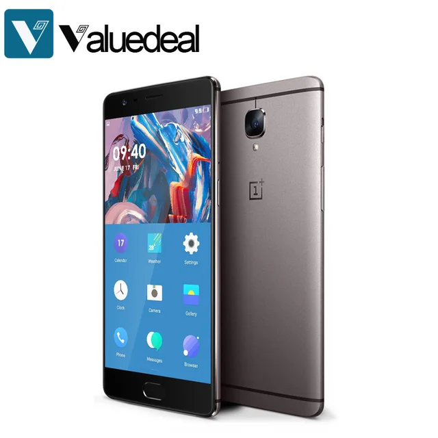 На складе oneplus 3 t a3003 международная версия 5.5 дюймов fhd android 6.0 os snapdragon 821 смартфон 6 ГБ ram 64 ГБ rom телефон