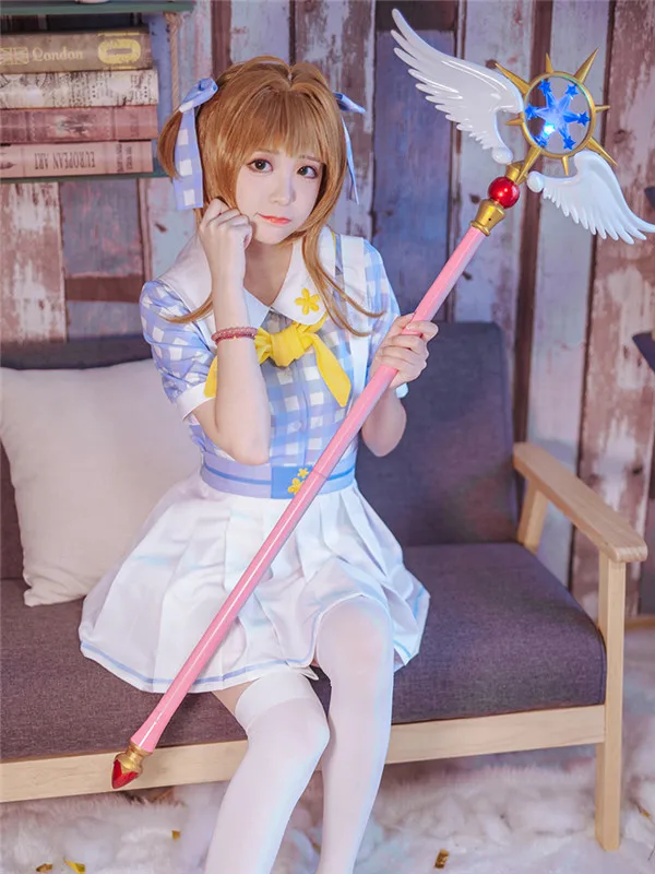 CARDCAPTOR SAKURA KINOMOTO Sakura Tomoyo daiduji платье в сеточку для морской принцессы маскарадное