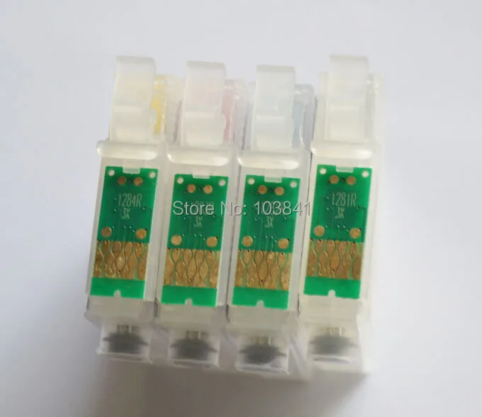 T1281 T1282 T1283 T1284 Refillable патрон чернил для принтера Epson Stylus S22 SX125 SX420W SX425W стилусы офисные BX305F BX305FW принтер