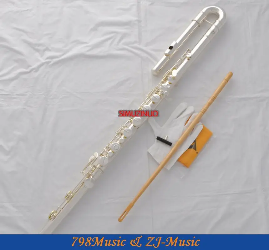 Professional New Silver Bass Flute C Key Off Set G key Italian Pad With Case | Спорт и развлечения