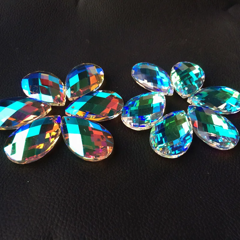 

20PCS 38mm Clear AB Crystal Water Drops Pendants Chandelier Parts Beautiful and Reflect Multiple Rainbow Colours Suncatchers