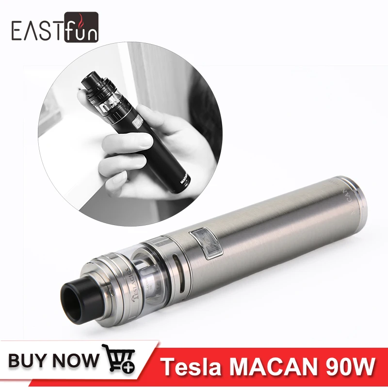 Оригинал Тесла Macan 90 Вт Комплект 18650 teslacigs VAPE Пера Электронная сигарета комплекты