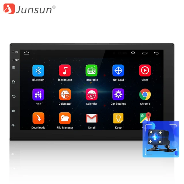 Junsun Android 2 Din автомобильный DVD Радио мультимедийный плеер gps навигация универсальный для Nissan peugeot toyota автомобиль умная система
