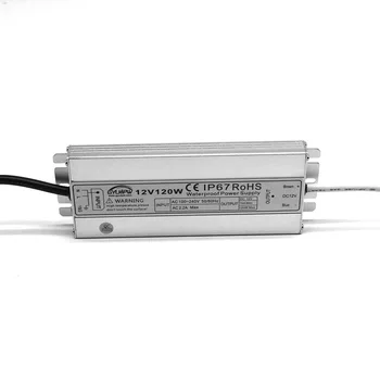 

Ultra-thin waterproof IP67 switching power supply AC100-240V DC12V 10A led power supply CCTV LED Strip 120W source power Adapter