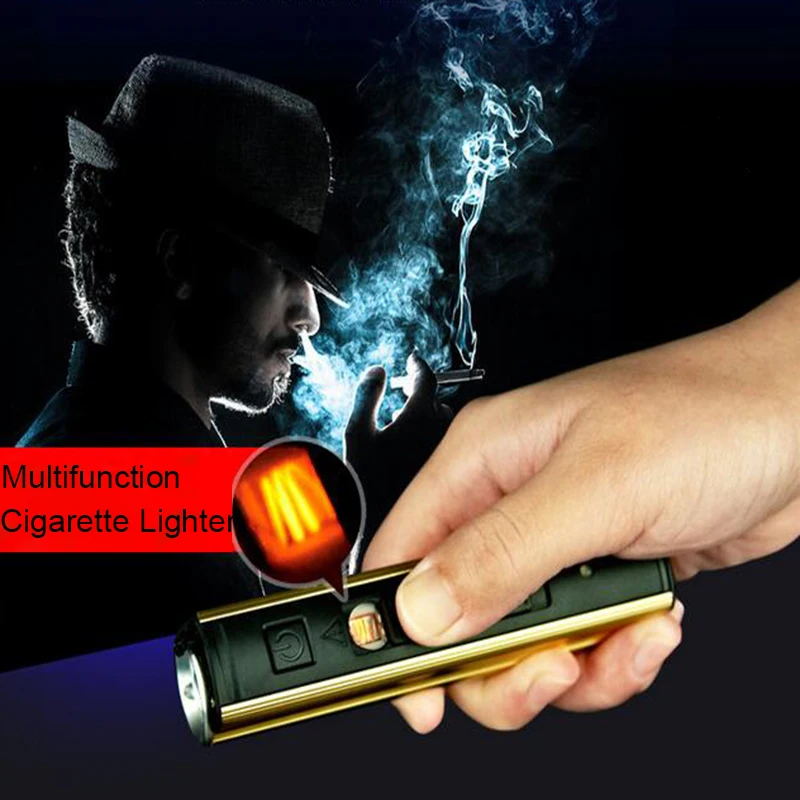 0514 Cigarette lighter flashlight Multifunction  LED Flash Lights lamps Lightings 11