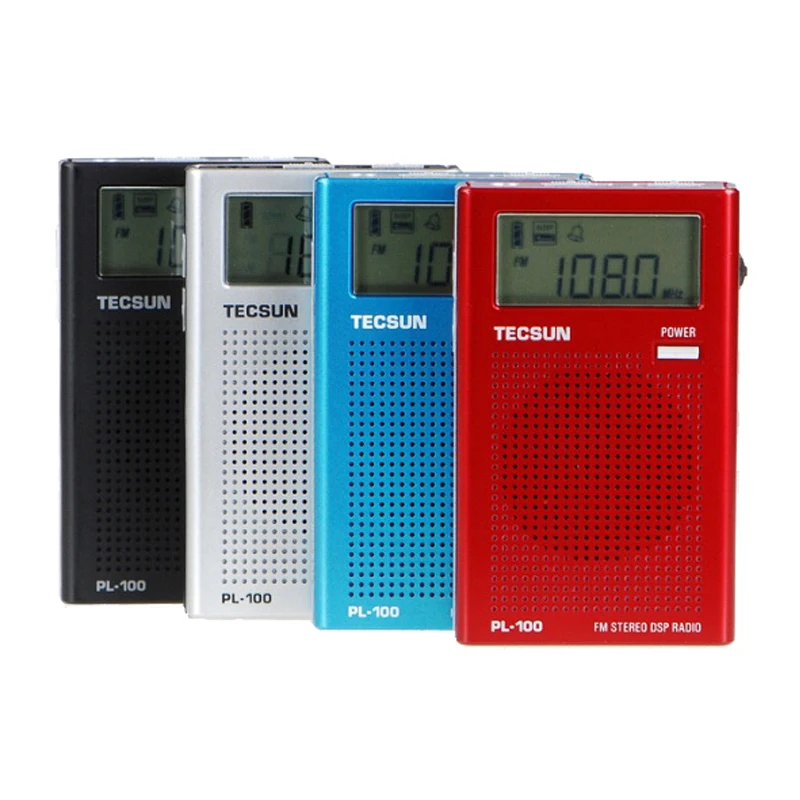 Мини Радио fm TECSUN PL-100 стерео Цифровая настройка DSP приемник radyo PL100 S portátil