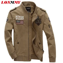 LONMMY Осенняя мужская куртка, мужские куртки и пальто, военные зимние куртки, мужские пальто, армейские военные Бомберы, хлопковые M-4XL