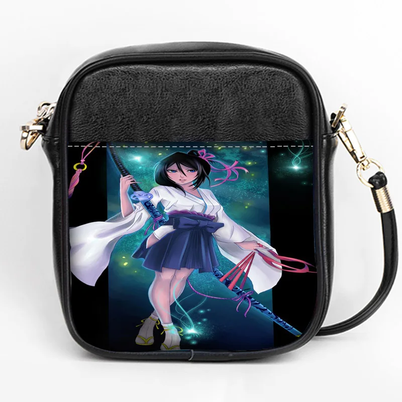 Новая Мода Bleach Rukia Kuchiki Слинг Сумка на заказ для женщин Слинг сумки на ремне кожа мини девушки Tote вечерние сумки DIY Слинг Сумка - Цвет: 11