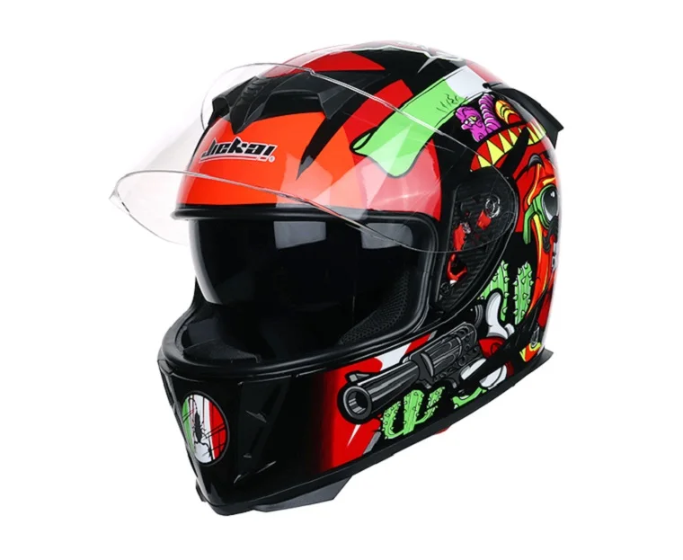 Новая защитная Экипировка JIEKAI Полный мотоциклетный шлем ABS двойные линзы мотоциклетные шлемы с пластиковый козырек Размер M L XL XXL