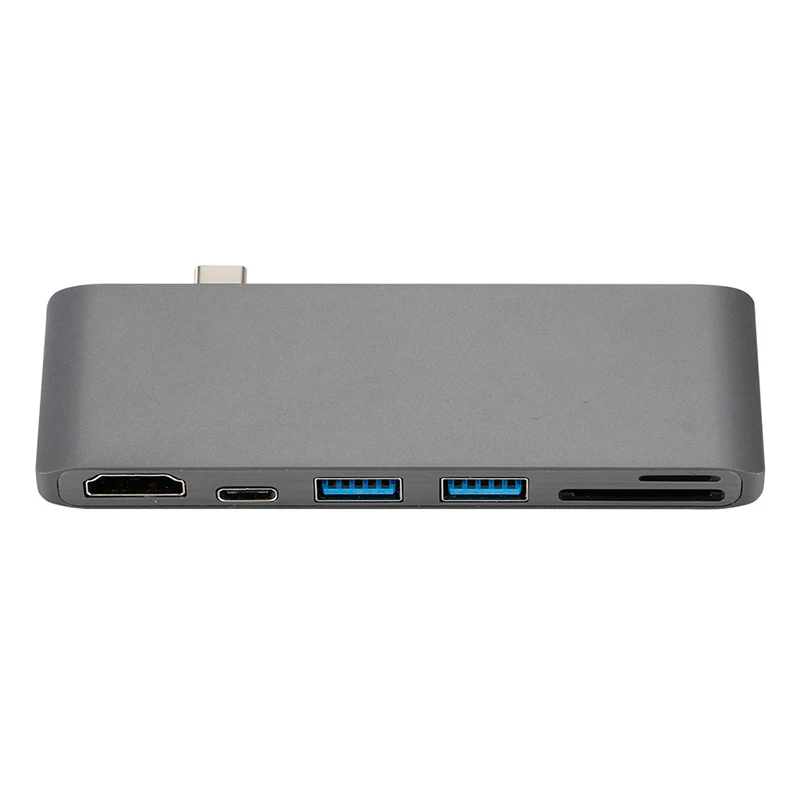 USB-C Алюминиевый USB C концентратор к HDMI 4k type C концентратор 3,0 сплиттер адаптер TF Micro SD кард-ридер для Macbook pro для Asus