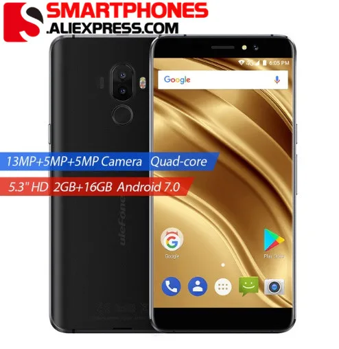 

Ulefone S8 Pro 2GB/16GB Fingerprint Identification 5.3'' Android 7.0 MTK6737 Quad Core 64-bit up to 1.3GHz OTG Network 4G FM