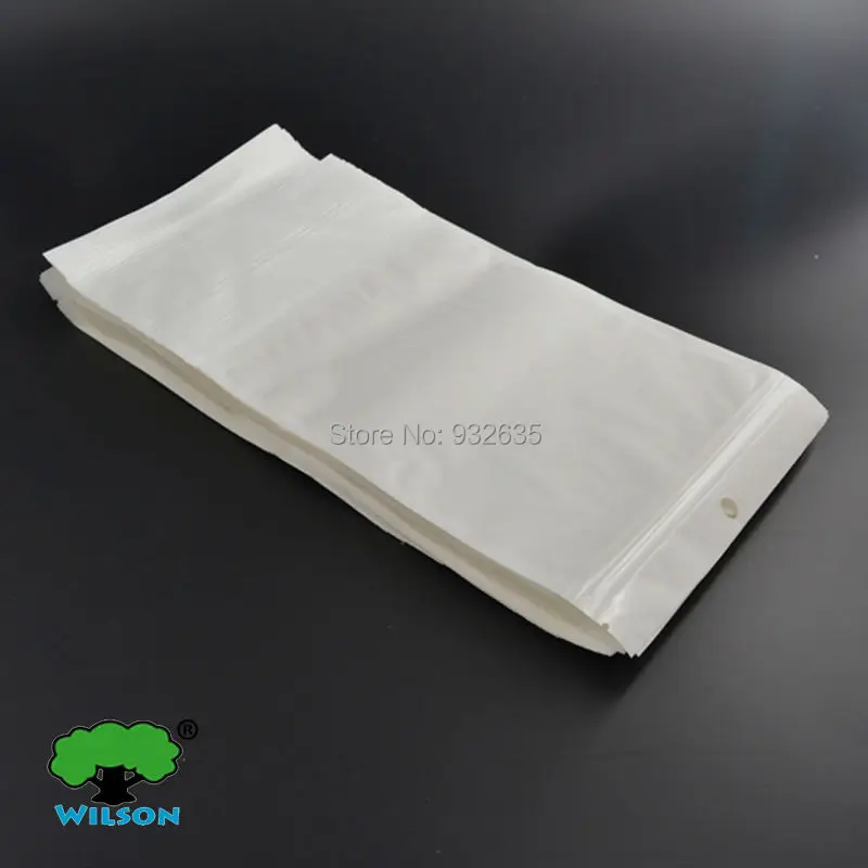 Белая сумка BOPP 3,5 ''x 4,7''(9x12 см) замок на молнии для кабельных электронных аксессуаров розничная белые прозрачные сумки 100 шт