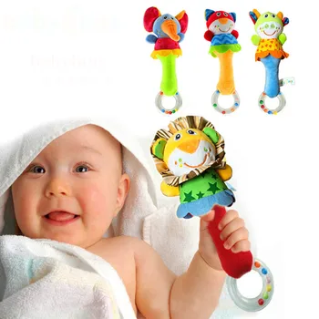 

Baby toy rattle old baby cartoon animal appease doll wholesale children tent cloth book