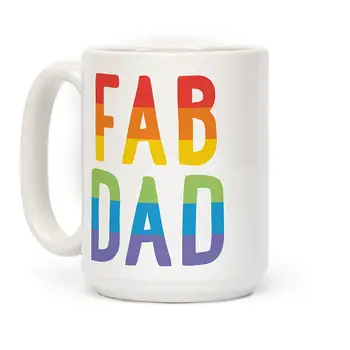 

Fab Dad White 11 Ounce Ceramic Coffee Mug