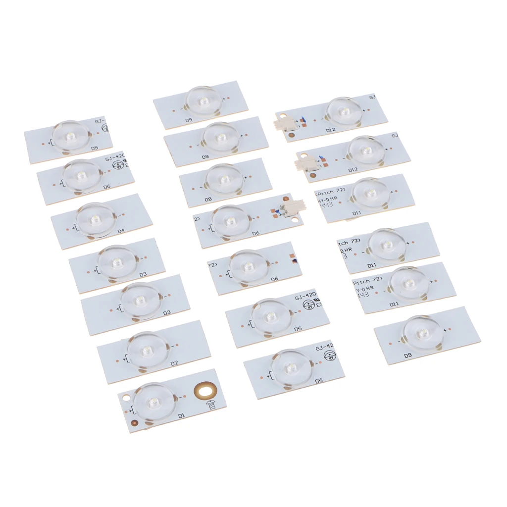 

6V SMD Lamp Beads with Optical Lens Fliter for 32-65 inch LED TV Repair Flat Screen TV Accessories