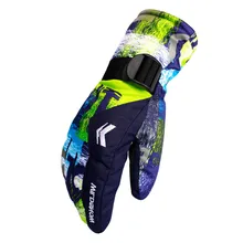 Водонепроницаемый лыжные перчатки-30 градусов ветрозащитный зимний снегоход Сноуборд Снег Для мужчин Для женщин спортивные Термальность Лыжный Спорт Перчатки