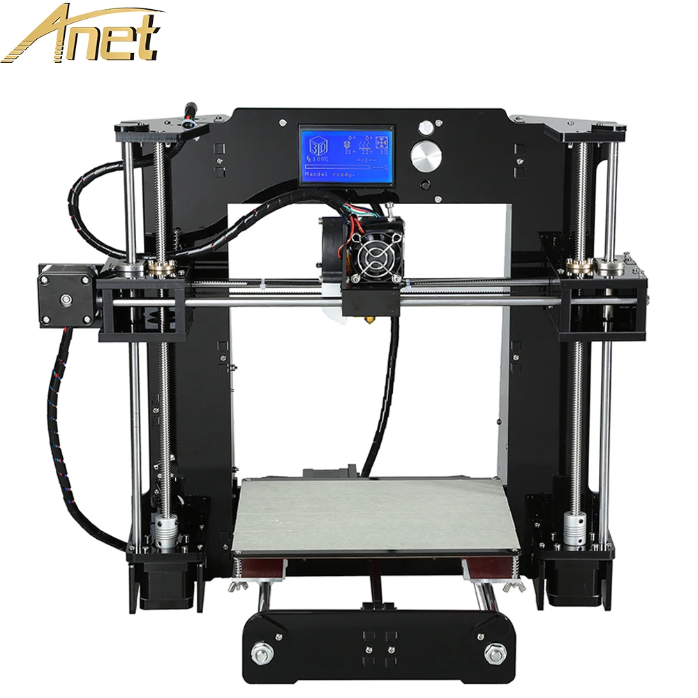 Easy Assemble Anet A6 3d printing machine Aluminum Heated Reprap Prusa i3 3D Printer Kit DIY