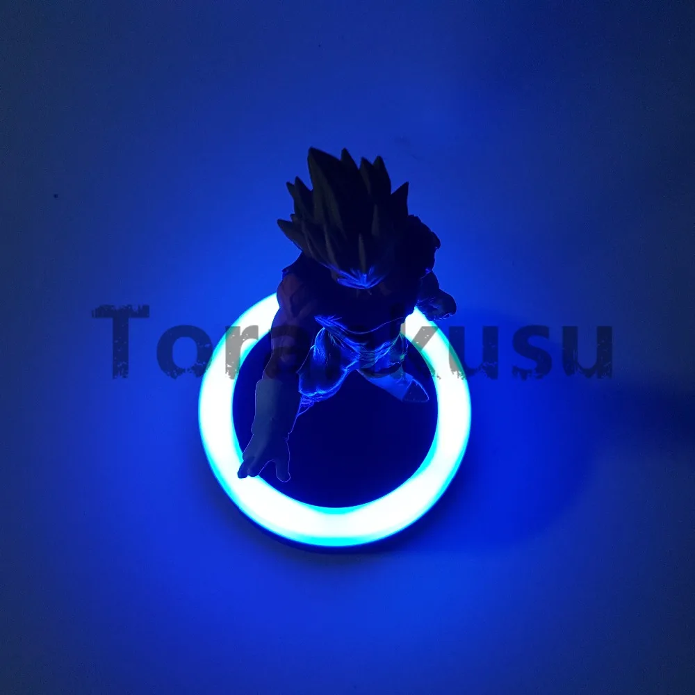 Фигурка Dragon Ball Evil Vegeta светодиодная основа ПВХ Драконий шар модель игрушки аниме Dragon Ball Z фигурка Вегета DBZ