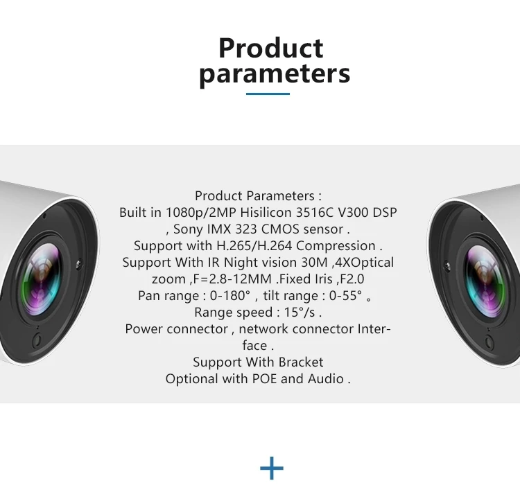 Новая супер HD Wifi 1080P IP камера беспроводная h.265 imx323 наружная камера наблюдения с датчиком PTZ авто зум 2,8~ 12 мм объектив варифокальный P2P CCTV безопасности пуля