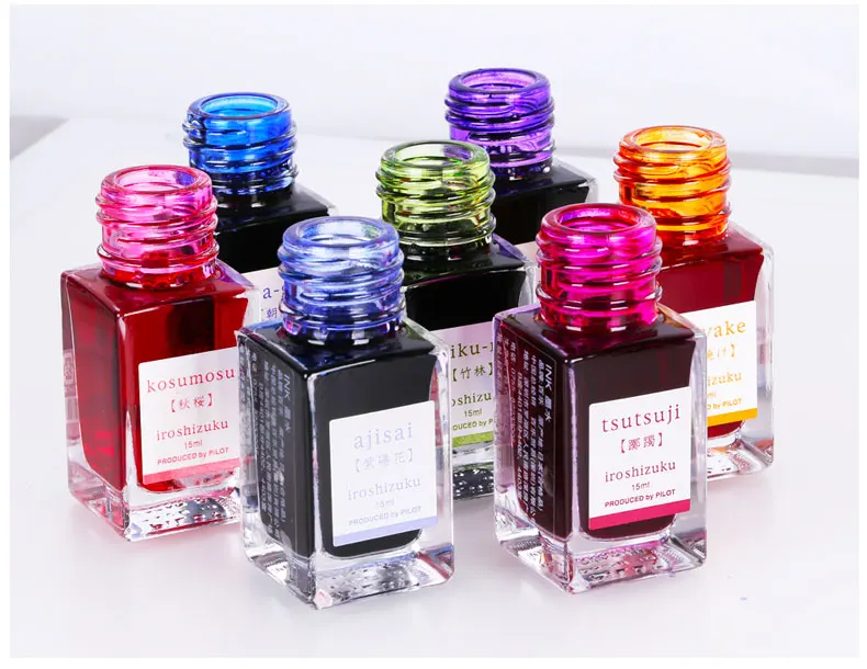 Polit iroshizuku чернила-15 перьевых ручек Стекло чернильницу 24 цвета чтобы выбрать