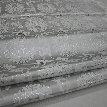 

Imported yard dyed white jacquard tapestry satin 3D jacquard brocade fabric for dress cushion cover curtain patchwork 75x100cm