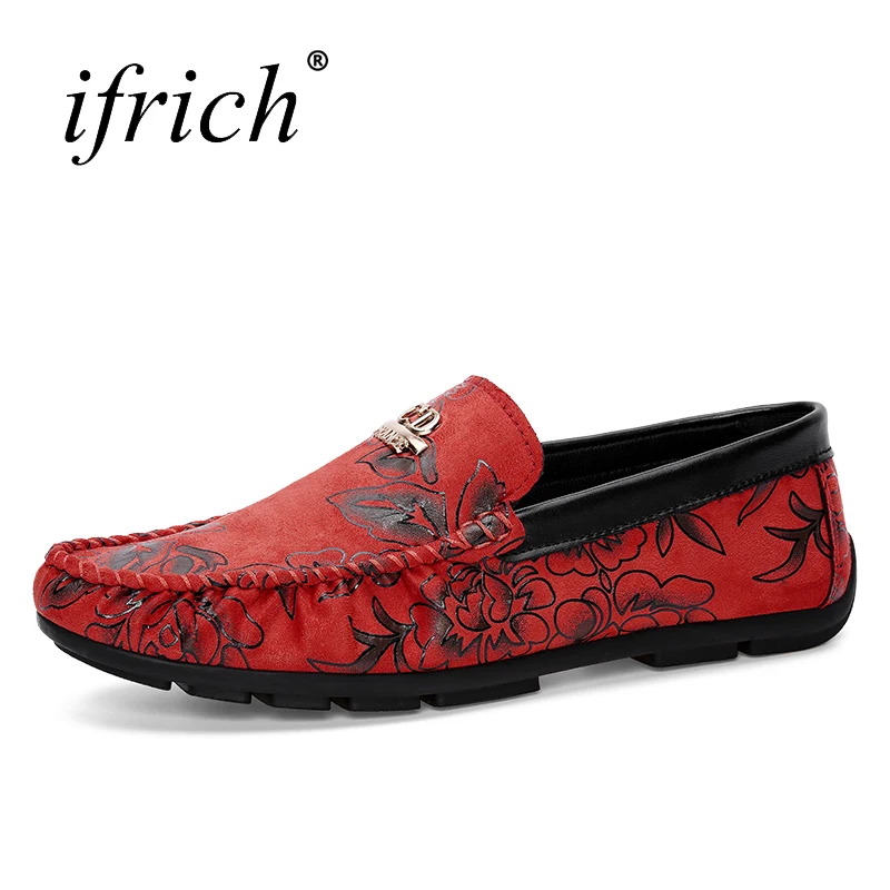 Ifrich/сезон весна-лето; Мужская обувь; Повседневная Роскошная удобная кожаная мужская обувь; Лоферы без шнуровки; мужская повседневная обувь; недорогая обувь