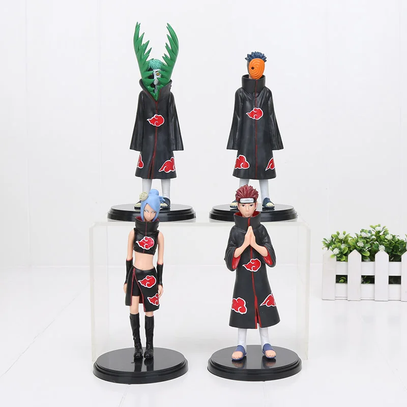 

2pcs/set Naruto Shippuden Uchiha Obito Zetsu Naruto Action Figure Toy 16-18cm