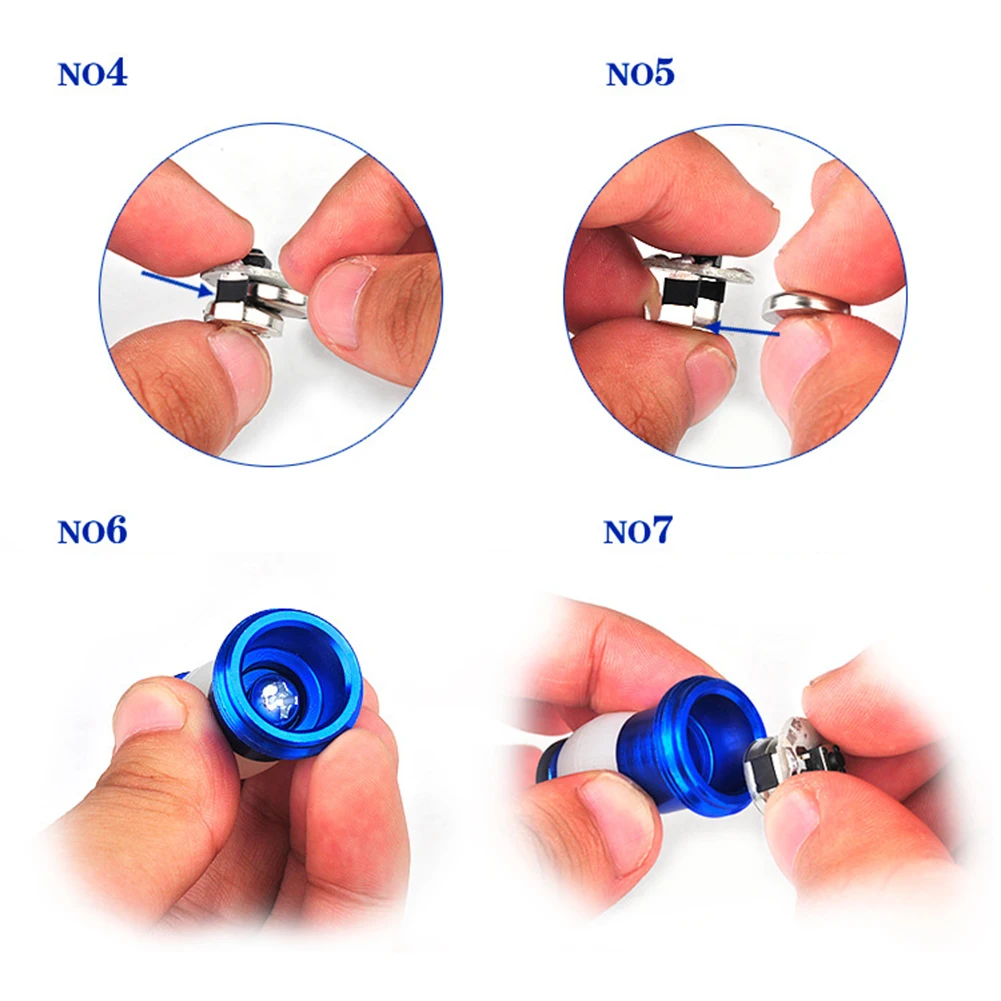 Perfect Bicycle Handlebar Lights Bike Handlebar Grips End Plug LED Lights Turn Signal Decorative Light 3