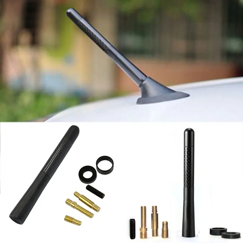 

Car Styling 4.7 inch Carbon Fiber Car Antenna Aerials for Ford focus 2 and 3 fiesta, kuga, ecosport,Mazda 2 3 6 MX-5 Miata RX-8