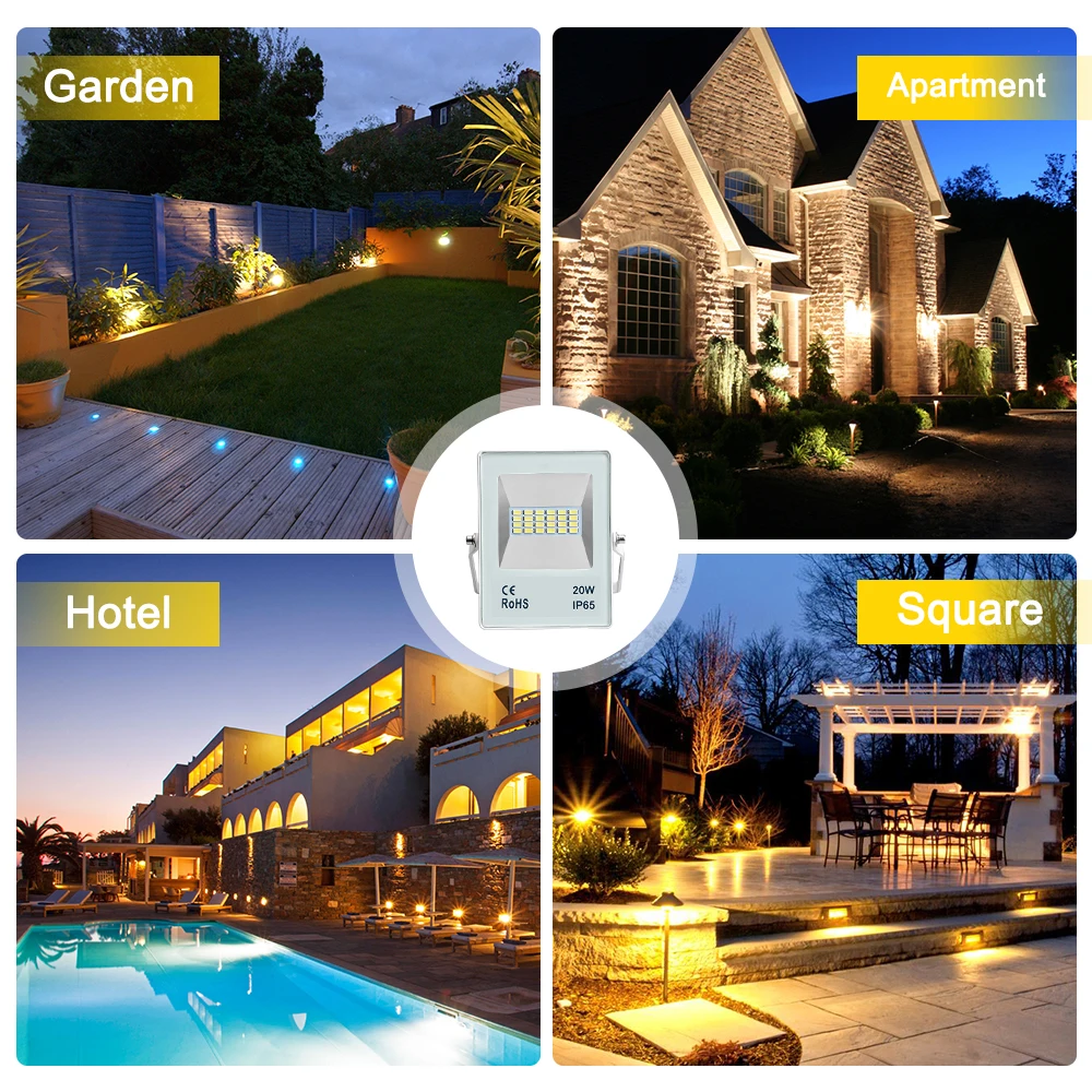 Floodlight Main 10w 20w 30w 50w 70w 100w Lamp External Security 10w 20w 30w 50w 70w 100w Lamp