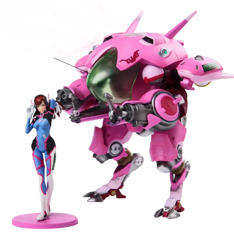 Горячая игра OW D. VA и меха фигурка модель Geschenken Collectie Tracer ПВХ 23 см игра figuur - Цвет: with box