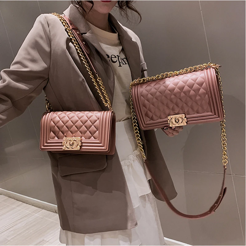 MSGHER diseño de alta clase Mini pequeñas bolsas de mujer cadena femenina bolsa de gelatina bolsos de hombro de cuero bolsos para mujer WB1816 MSGHER diseño de alta clase Mini pequeñas bolsas de mujer cadena femenina bolsa de gelatina bolsos de hombro de cuero bolsos para mujer WB1816